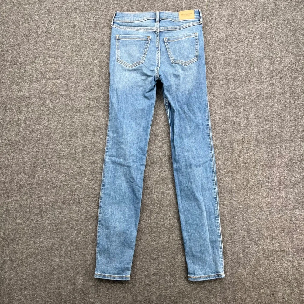 Abercrombie Kids Girls High Rise Jean Legging Medium Wash Blue Size 9/10 Long